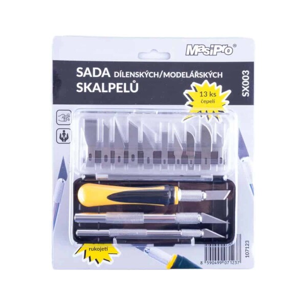 MasiPro SX003 sada modelářských skalpelů 13 ks