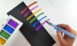 Kuretake Gansai Tambi Gem Colors - Metalické akvarelové barvy sada 6 ks