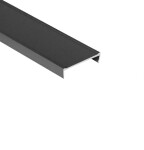 ProALU Dolní vodící kolejnice Elegant - černá :: kryt 4m (22PA182209-4)