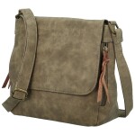 Trendy dámská koženková crossbody kabelka Anelise, béžová