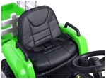 Mamido Elektrický traktor s vlečkou T2 zelený 12V7Ah EVA kola