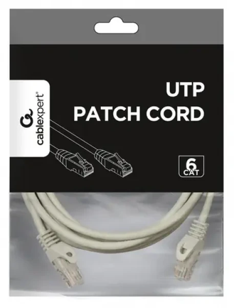 UTP patchkabel Cat.6 3m šedý / Patch kabel / měď / UTP / cat. 6 (PP6U-CU-3M)