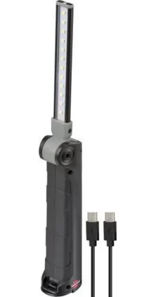 Brennenstuhl SANSA 401 A černá/šedá / LED pracovní svítilna / 400 lm / nabíjecí / USB-C / IP20 (1177370010)
