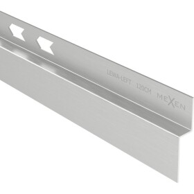 MEXEN - Line-B spádová lišta nástěnná 120 cm levá, nerez 181002120L