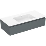 MEXEN/S - Orio koupelnová skříňka 100 cm s umyvadlem Otis, 1 šuplík, grafit mat/bílá mat 91A10-10023-1-BF66-W18M01