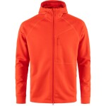 FJÄLLRÄVEN Abisko Grid Fleece Hoodie M, Flame Orange (vzorek) velikost: M