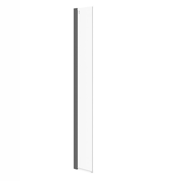 CERSANIT - POHYBLIVÁ SPRCHOVÁ STĚNA K WALK-IN MILLE - (30x200) ČERNÁ, čiré sklo S161-011