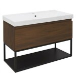 Koupelnová skříňka s umyvadlem SAT B-Way 99x30x45 cm ořech mat BWAY100NUTFU1 BWAY100NUTFU1