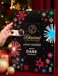 Divine HOŘKÝ adventní kalendář se srdíčky 70 % kakaa