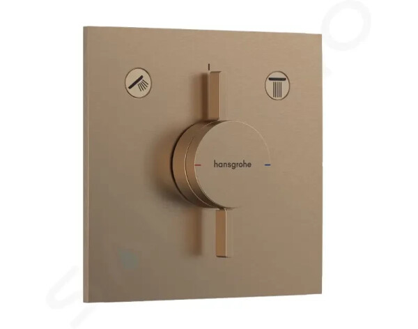 HANSGROHE - DuoTurn E Baterie pod omítku, pro 2 spotřebiče, kartáčovaný bronz 75417140