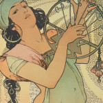 Nástěnný kalendář poznámkový 2027 Notique Alfons Mucha, 20 x 20 cm