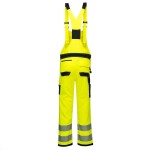 Kalhoty PW3 Hi-Vis reflexní žluto-černé s laclem S žluto-černé