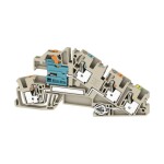 Weidmüller 2669100000 patrová instalační svorka pružinové připojení , konektor Tmavě béžová 25 ks