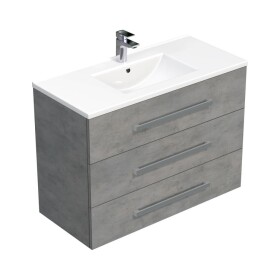 Koupelnová skříňka s umyvadlem SAT Cube Way 100x76,5x46 cm beton mat CUBE461003BEMOD CUBE461003BEMOD