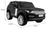 Mamido Elektrické autíčko Range Rover HSE 4x4 černé