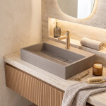 REA - Umyvadlo z litého mramoru GOYA TAUPE 60CM REA-U4413