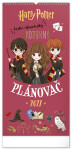 Nástěnný kalendář 2027 Notique Rodinný plánovací Harry Potter, 21 x 42 cm