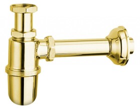 SAPHO - RETRO umyvadlový sifon 5/4", odpad 32 zlato 9595