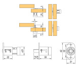 Lehmann Nábytkový zámek bajonetový :: zámek (L00048)