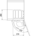 Franke vestavný odpadkový koš Mini (129547)