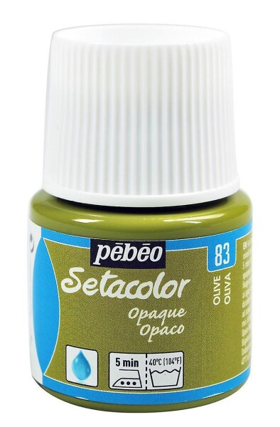 Barva na textil Pébéo Setacolor Opaque 45 ml - Zelená olivová 83