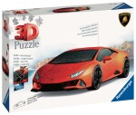 Puzzle 3D Lamborghini Huracán Evo oranžové 108 dílků