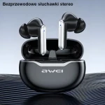 Awei T50 černá / Bezdrátová sluchátka / TWS / Bluetooth 5.3 / dobíjecí pouzdro (T50)