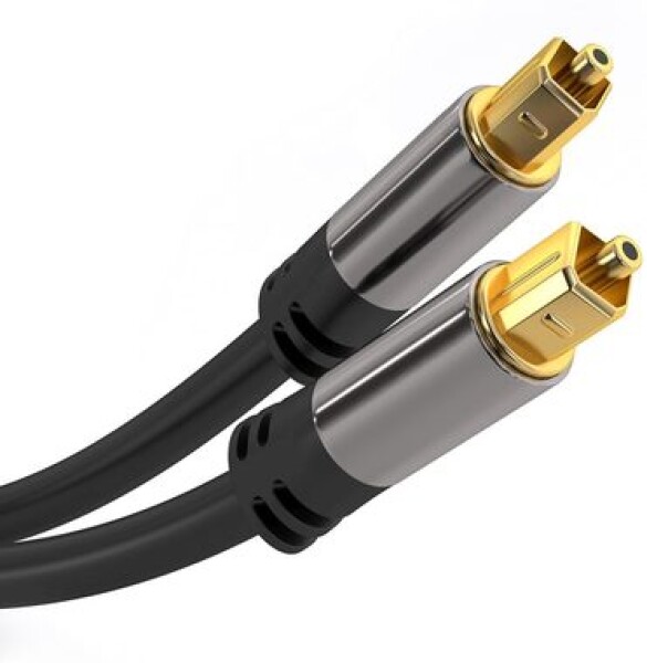 PremiumCord Gold design Kabel Toslink M-M 0.5m / OD:6mm (8592220019730)