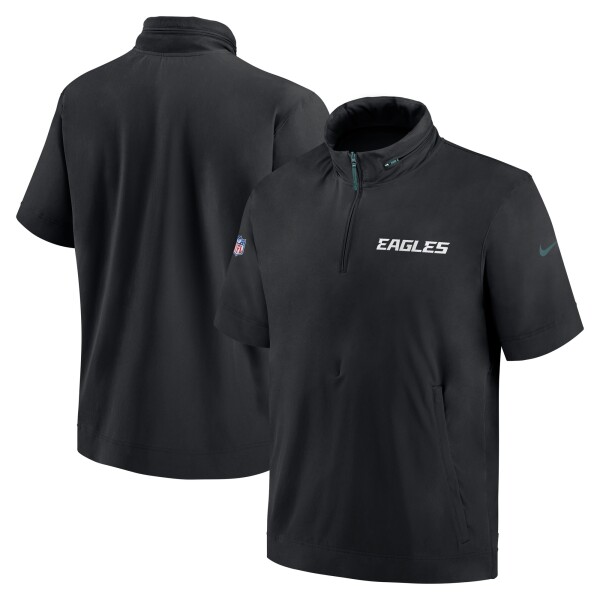 Nike Pánská bunda Philadelphia Eagles NFL 2024 Sideline Lightweight Coach - Černá Velikost: L