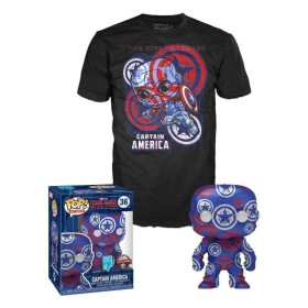 Funko POP Tee: Marvel Patriotic Age - Captain America (velikost trička S)