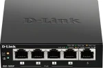 D-Link DGS-1005P / Switch / 5-port 10/100/1000 Mbps / 4x PoE+ / PoE budget 100 W