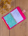 Týdenní diář 2027 Notique Refill kroužkový 12,5 x 19 cm pudrově růžový