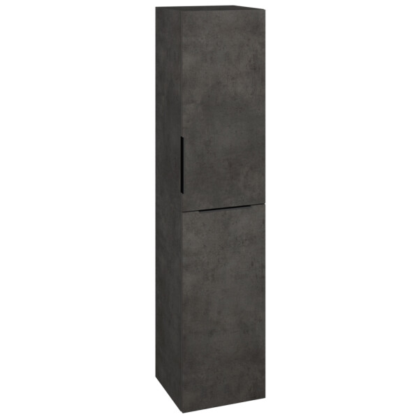 Dřevojas - Vysoká skříň s košem na prádlo DOS SVD2K 35 - D16 Beton tmavý / Úchytka T07 / D16 Beton tmavý / Pravé 210625IP