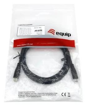Equip černá / Kabel / USB-C - USB-C / 2 m / USB 2.0 / 3 A (128887)