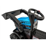 Mamido Dětský elektrický traktor G320 s radlicí modrý