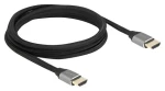 DeLock Ultra vysokorychlostní HDMI 83996 šedá / Kabel / 48 Gbps / 8K/60Hz / 2m / pozlacené konektory (83996)