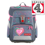 Školní aktovka SPACE set, Step by Step Třpytivé srdce, certifikát AGR