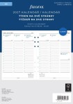Kalendářní náplň do diáře FILOFAX 2027, A5, týdenní, linky, CZ/SK