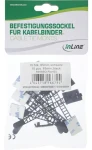 InLine Sada příchytek na kabely 64 mm černá / Organizace kabeláže / 10 ks (59969B)