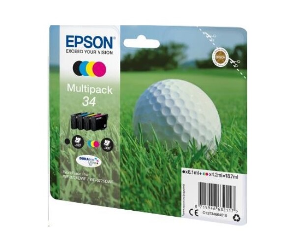EPSON ink Multipack 4-colours "Golf" 34 DURABrite Ultra Ink EDF_1091532