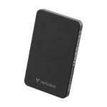 Verbatim Charge 'n' Go Essentials Magnetická bezdrátová powerbanka 5000mAh černá / USB-C / MagSafe / 15-20W (32225)