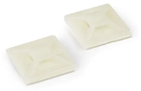 StarTech Montážní podložky pro stahovací pásky bílé / Nylon / 20 x 20 mm / 100 ks (CBMCTM2)