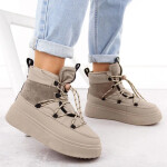 Dámské sněhule na platformě WOL280B Béžová - Potocki béžová 38