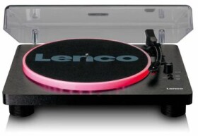 Lenco LS-50 LED černá / Gramofon / 33 45 78 RPM / USB / RCA-out / předzesilovač / repro (LS-50LEDBK)