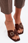 Dámské sandály 9764 hnědé - Sweet Shoes 37