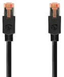 Nedis CAT6 antracitová / Síťový kabel / F/UTP / RJ45 - RJ45 / 1 m / LSZH (CCBW85210AT10)