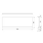 POLYSAN - DEEP PLAIN NIKA panel 100x36cm 84825