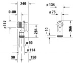 DURAVIT - Příslušenství Vario připojovací koleno pro WC, spodní odpad 8990250000