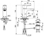 IDEAL STANDARD - Connect Air Umyvadlová baterie Piccolo Slim s výpustí, chrom A7014AA