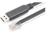 MicroConnect Konzolový kabel USB2.0 A (M) - RJ-45 (M) 1.8m černá (USBETHM)